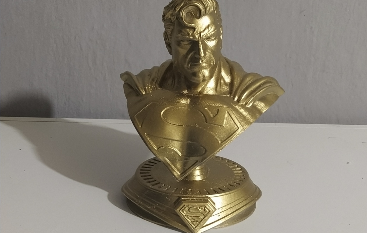 Impressão 3D Busto Super Man3